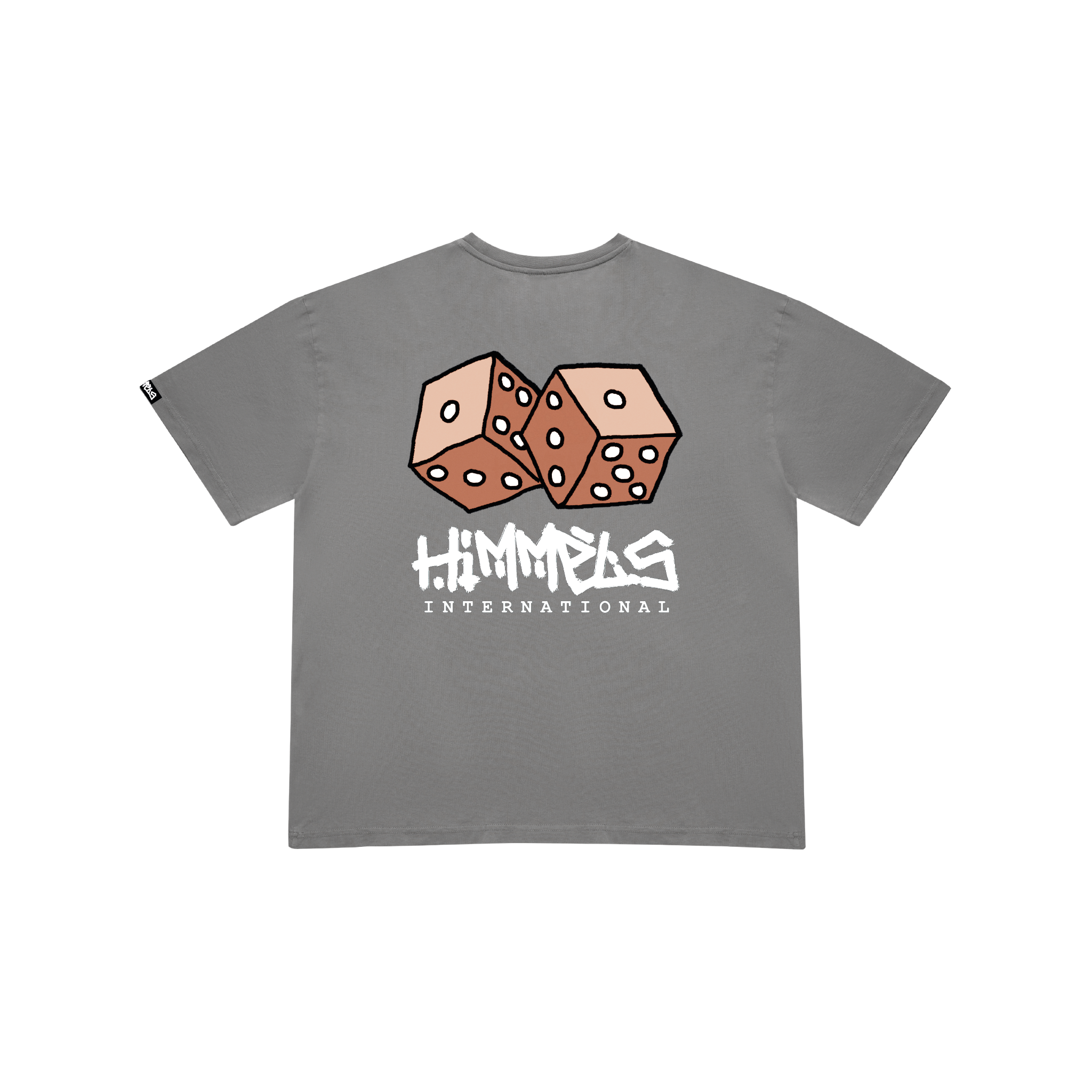 HUSTLE CHARCOAL TEE