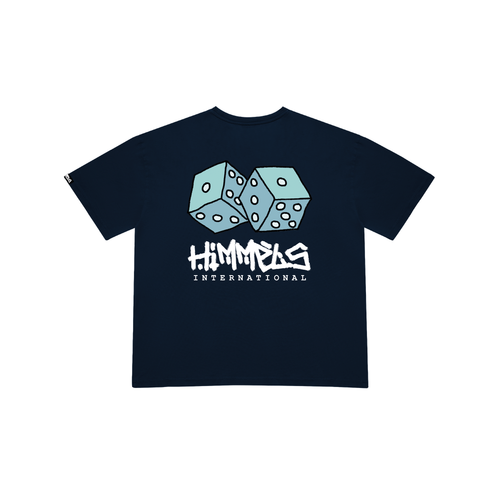 HUSTLE NAVY BLUE TEE