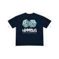 HUSTLE NAVY BLUE TEE