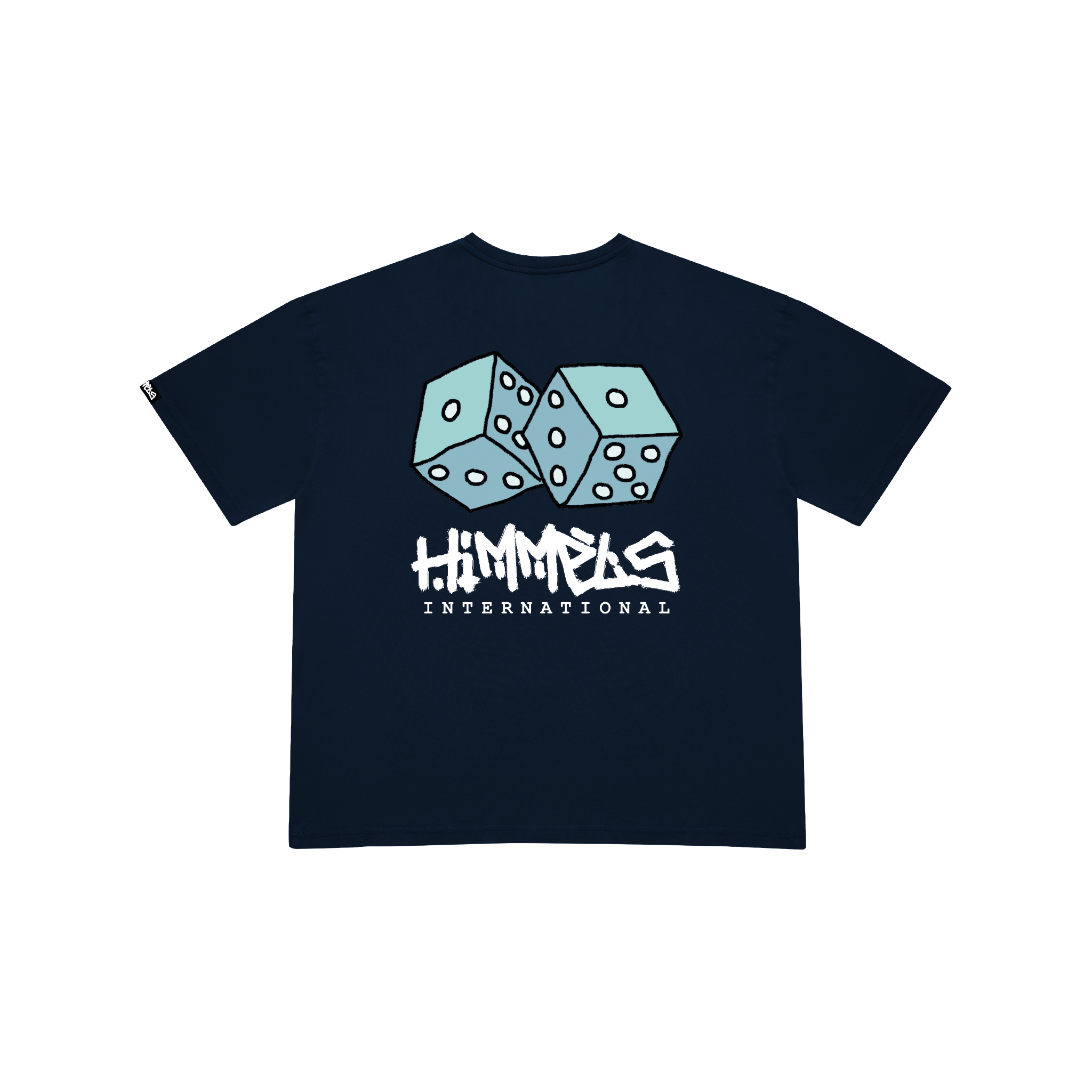 HUSTLE NAVY BLUE TEE