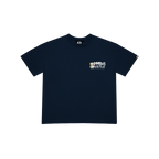 HUSTLE NAVY BLUE TEE