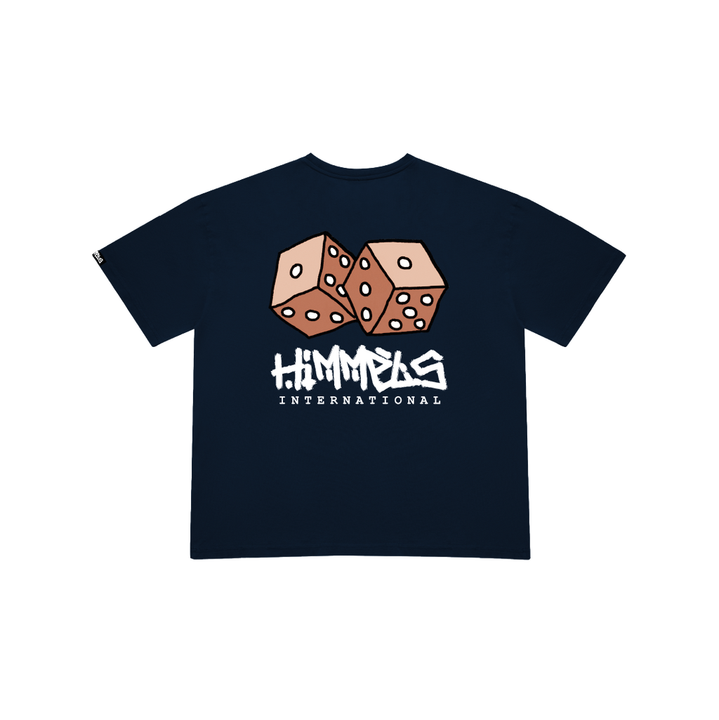 HUSTLE NAVY BLUE TEE