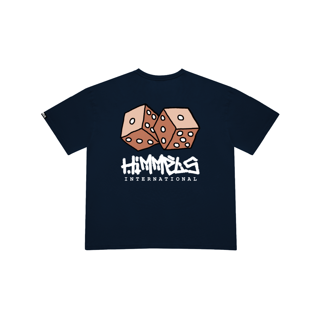 HUSTLE NAVY BLUE TEE