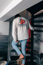 PEACHES WHITE  LONGSLEEVE