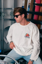 PEACHES WHITE  LONGSLEEVE
