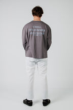 SUMMER FRIDAYS CHARCOAL LONGSLEEVE