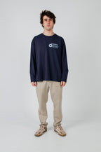 SUMMER FRIDAYS NAVY BLUE LONGSLEEVE