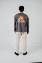 PEACHES CHARCOAL LONGSLEEVE