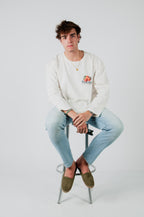 PEACHES WHITE  LONGSLEEVE