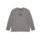 NINETIES CEREAL LONG SLEEVE T-SHIRT CHARCOAL