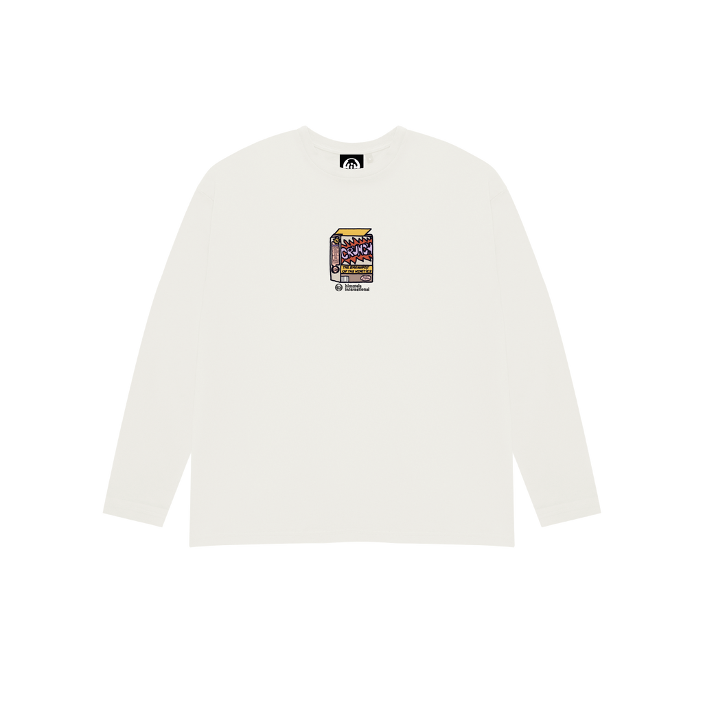 NINETIES CEREAL LONG SLEEVE T-SHIRT WHITE
