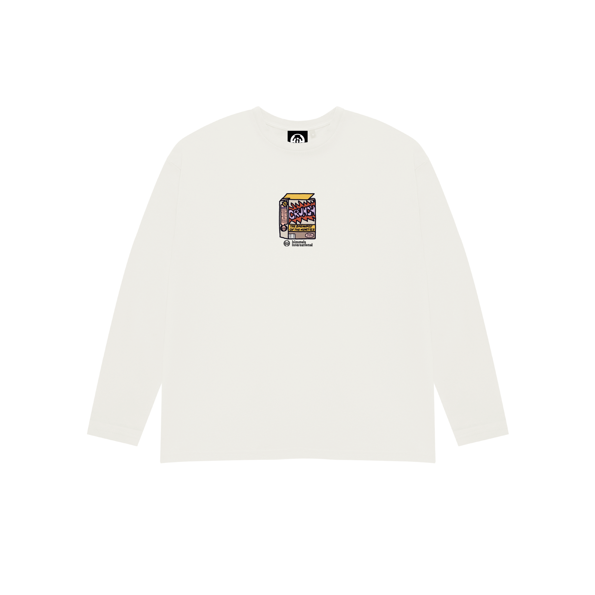 NINETIES CEREAL LONG SLEEVE T-SHIRT WHITE