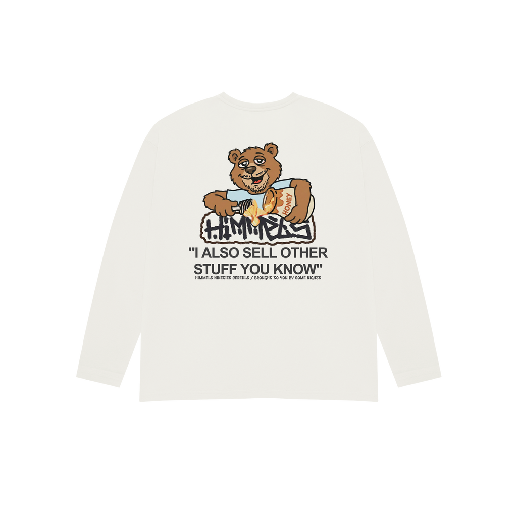 NINETIES CEREAL LONG SLEEVE T-SHIRT WHITE