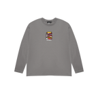 NINETIES CEREAL LONG SLEEVE T-SHIRT CHARCOAL
