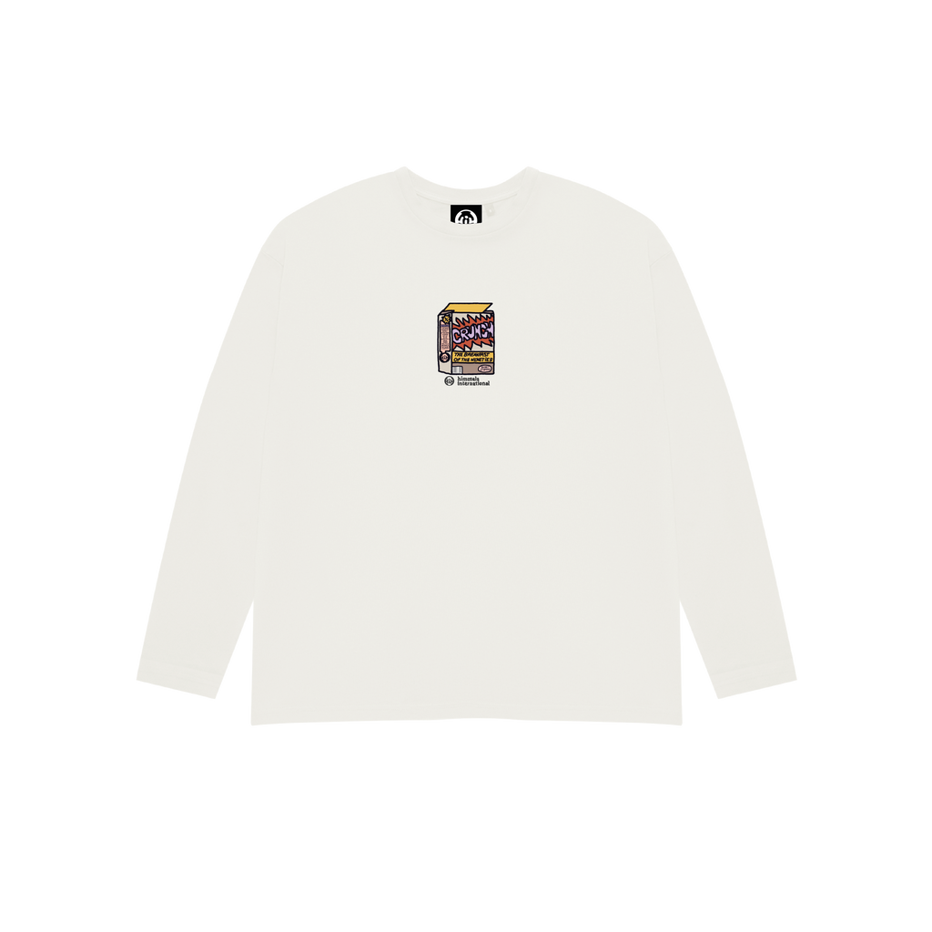 NINETIES CEREAL LONG SLEEVE T-SHIRT WHITE