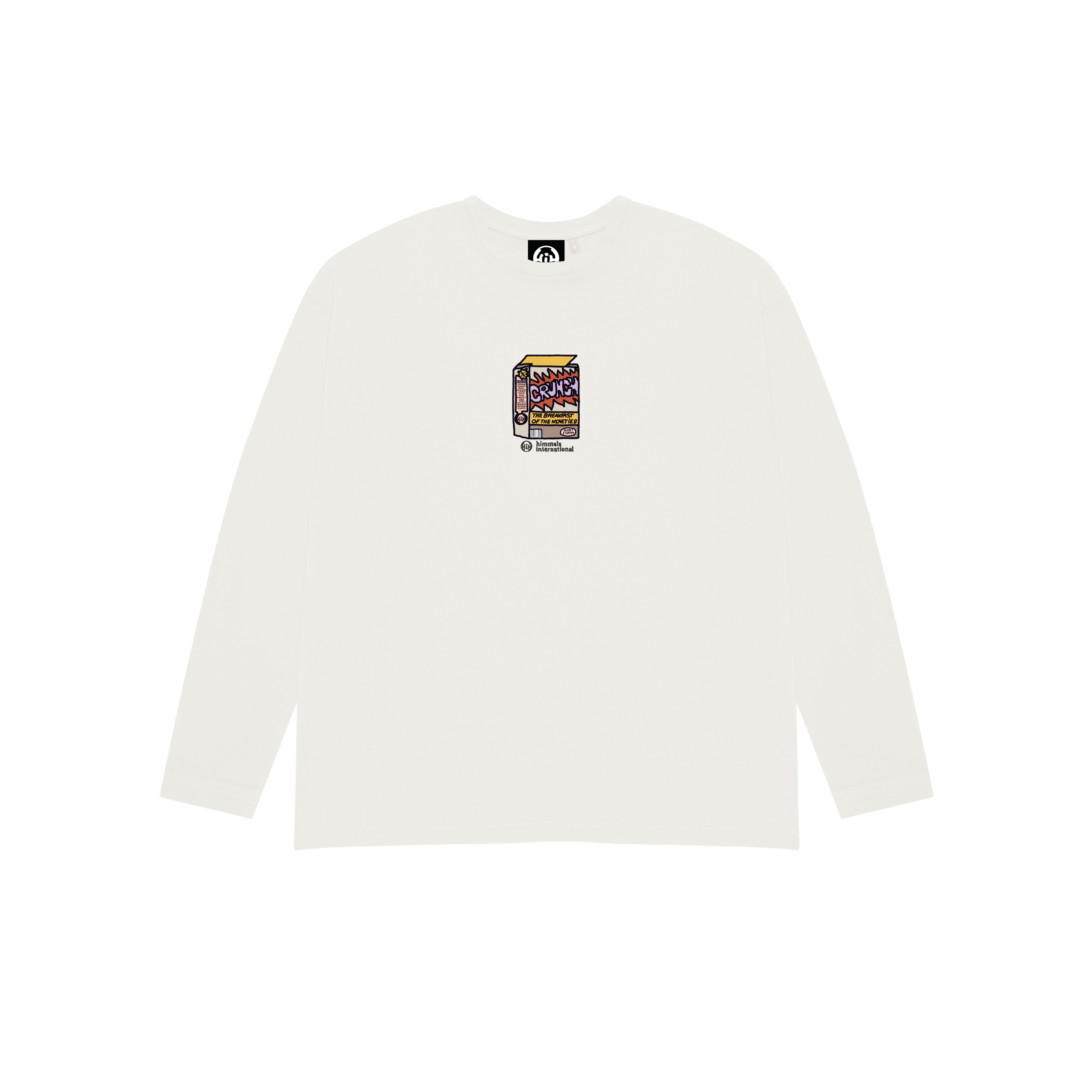 NINETIES CEREAL LONG SLEEVE T-SHIRT WHITE