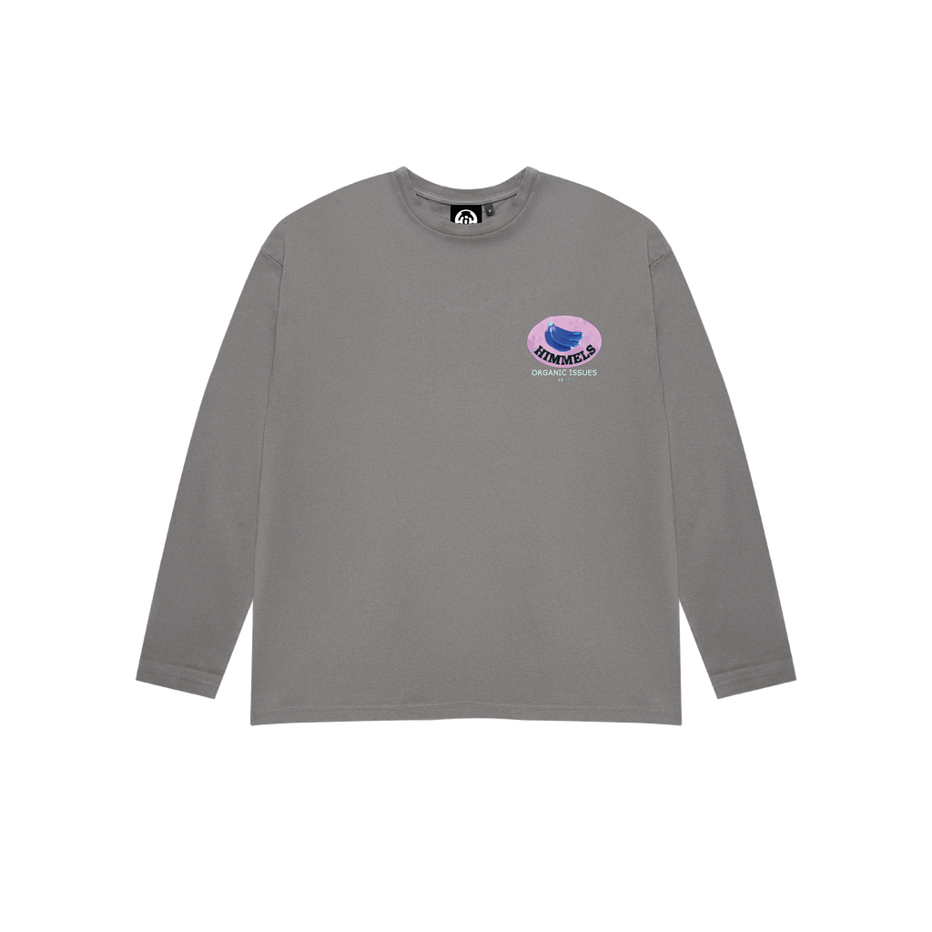 ORGANIC ISSUES LONG SLEEVE T-SHIRT CHARCOAL