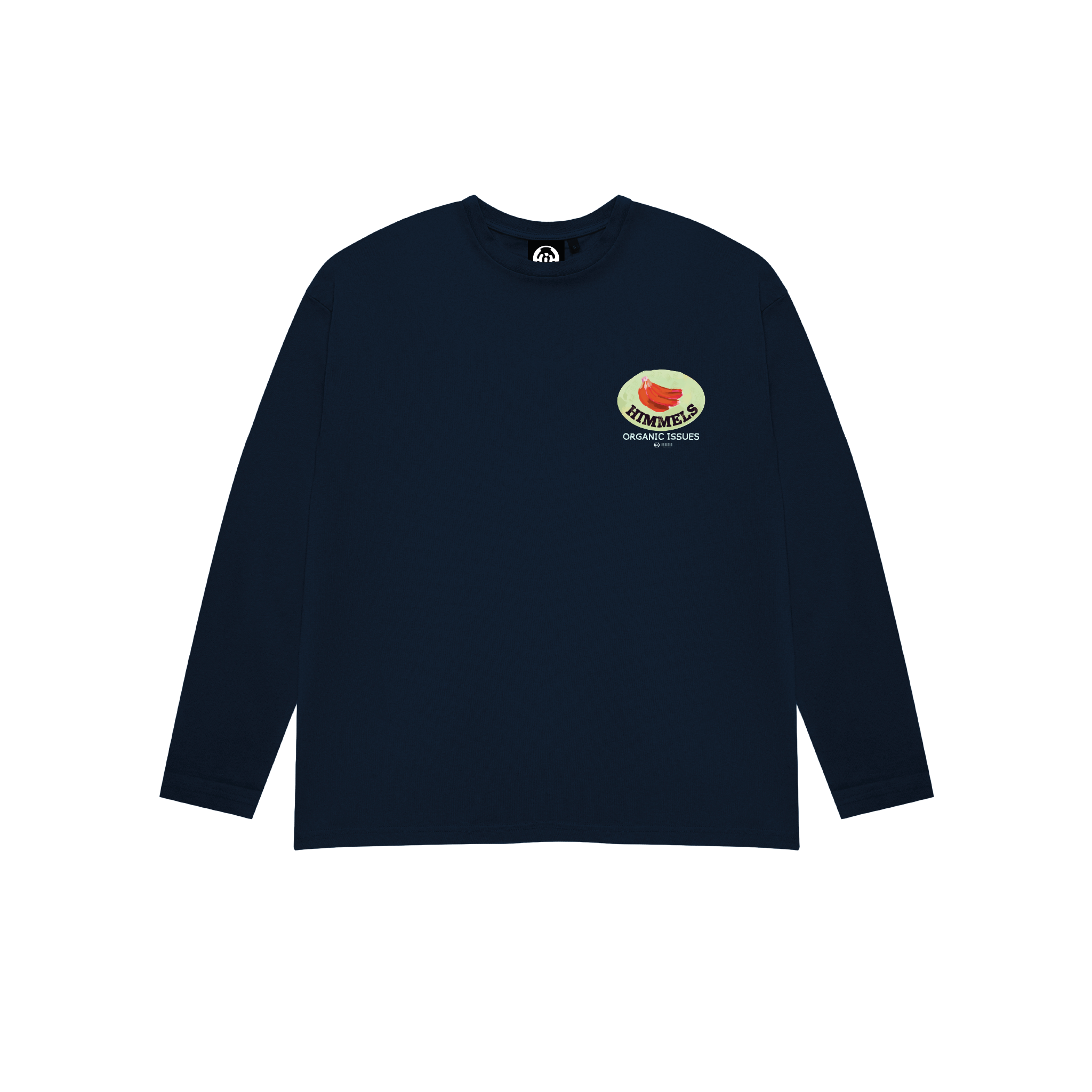 ORGANIC ISSUES LONG SLEEVE T-SHIRT NAVY BLUE