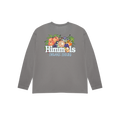 ORGANIC ISSUES LONG SLEEVE T-SHIRT CHARCOAL