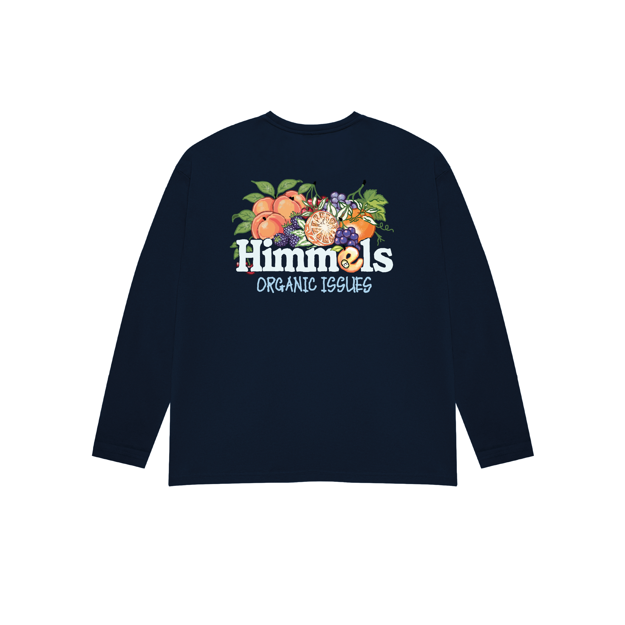 ORGANIC ISSUES LONG SLEEVE T-SHIRT NAVY BLUE