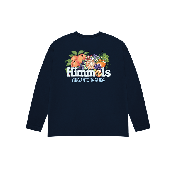 ORGANIC ISSUES LONG SLEEVE T-SHIRT NAVY BLUE