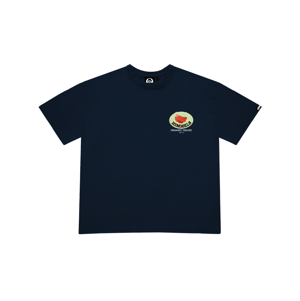 NAVY ORGANIC ISSUES T-SHIRT