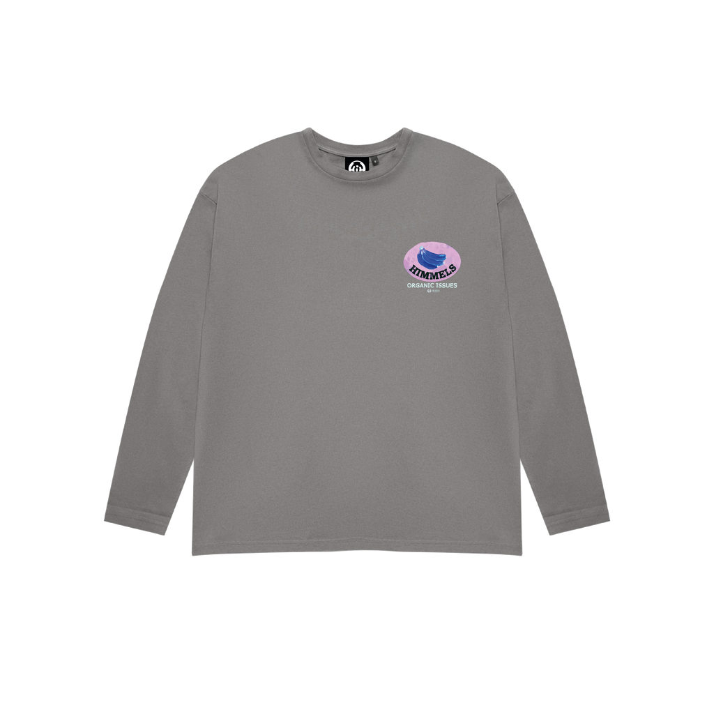 ORGANIC ISSUES LONG SLEEVE T-SHIRT CHARCOAL