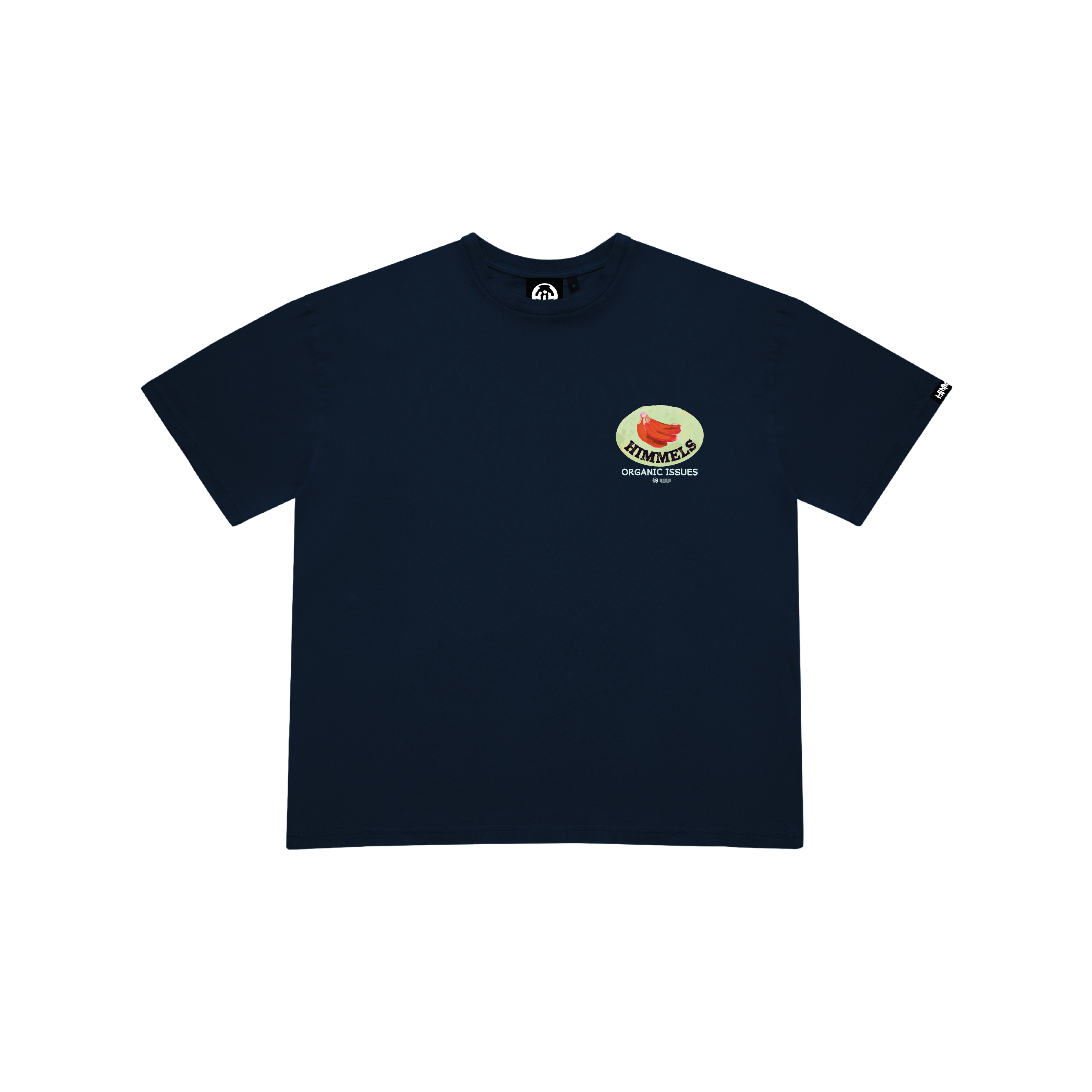 NAVY ORGANIC ISSUES T-SHIRT