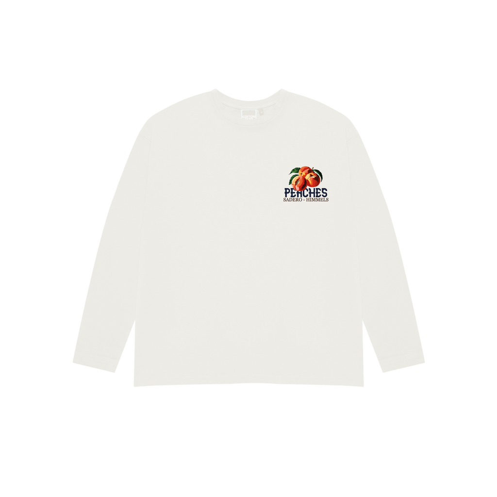PEACHES WHITE  LONGSLEEVE