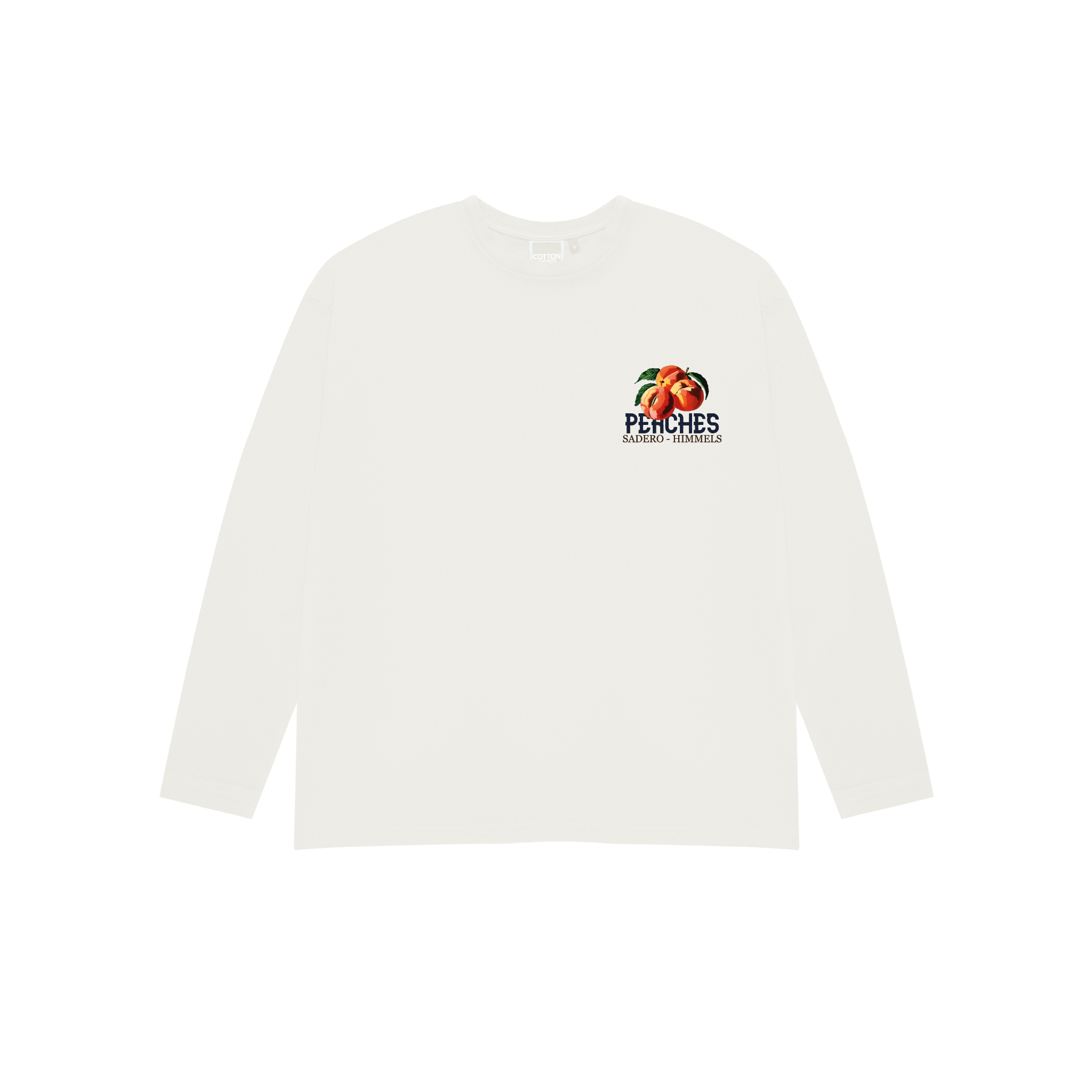PEACHES WHITE  LONGSLEEVE