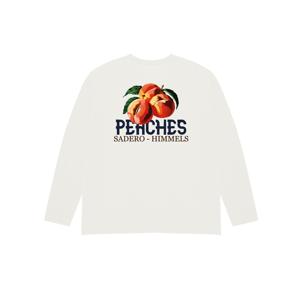 PEACHES WHITE  LONGSLEEVE