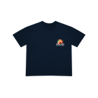 NAVY PEACHES TEE