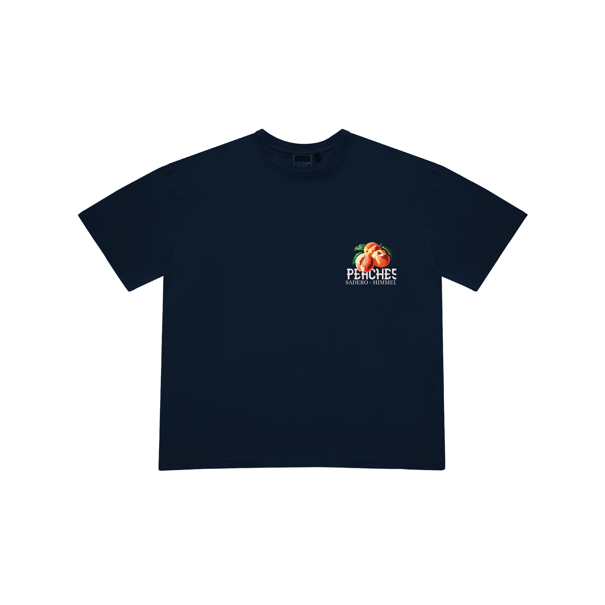 NAVY PEACHES TEE