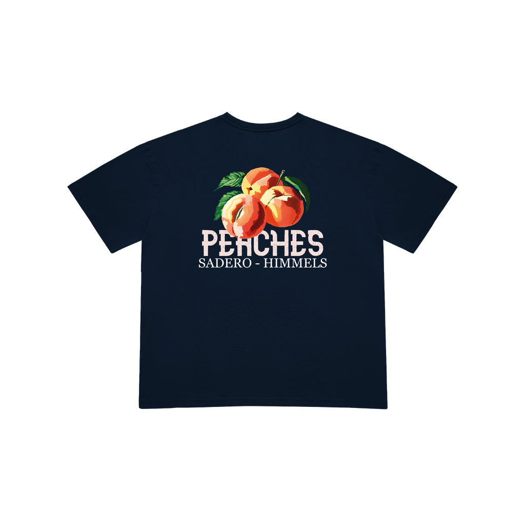 NAVY PEACHES TEE