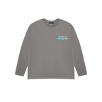 POOL VIEW LONG SLEEVE T-SHIRT CHARCOAL