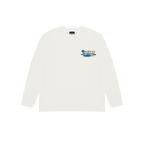 POOL VIEW LONG SLEEVE T-SHIRT WHITE