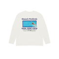 POOL VIEW LONG SLEEVE T-SHIRT WHITE