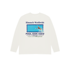 POOL VIEW LONG SLEEVE T-SHIRT WHITE