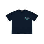 NAVY BLUE POOL VIEW T-SHIRT