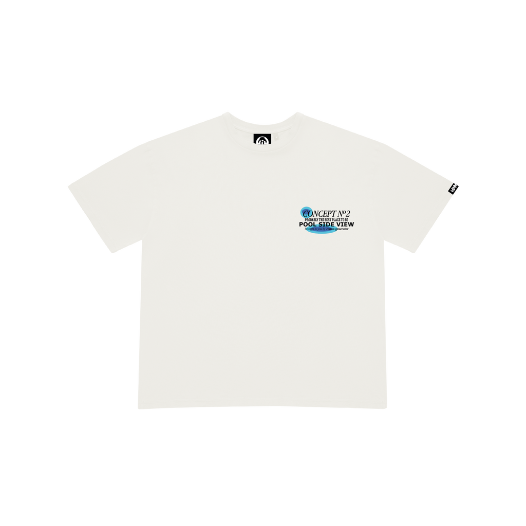 POOL VIEW WHITE T-SHIRT