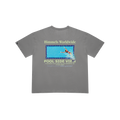 POOL VIEW T-SHIRT CHARCOAL