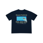 NAVY BLUE POOL VIEW T-SHIRT