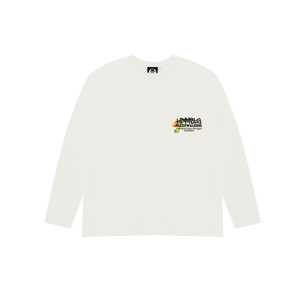 SLEEPWALKING WHITE LONGSLEEVE