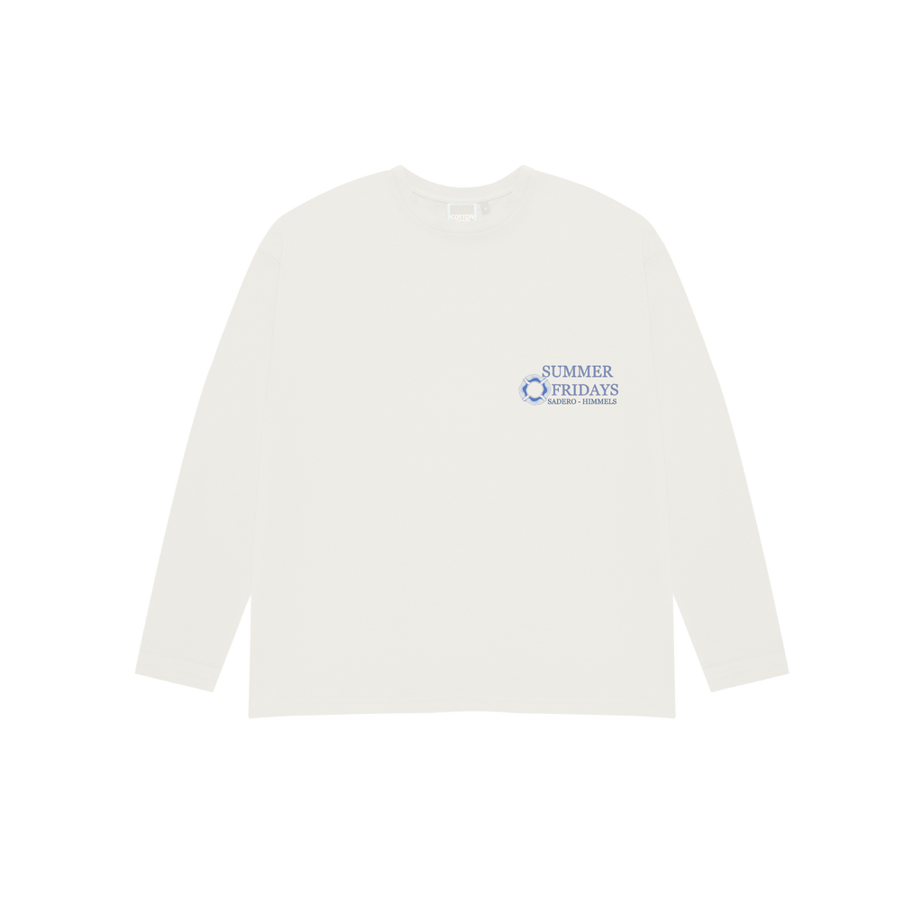 SUMMER FRIDAYS WHITE LONGSLEEVE