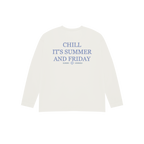 SUMMER FRIDAYS WHITE LONGSLEEVE