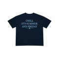 SUMMER FRIDAYS NAVY BLUE TEE