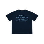 SUMMER FRIDAYS NAVY BLUE TEE