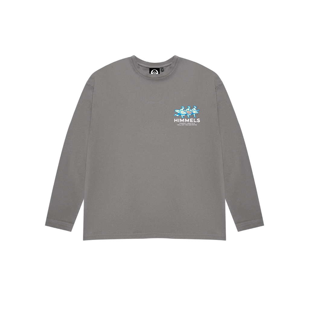 SURF LOBBY LONG SLEEVE T-SHIRT CHARCOAL