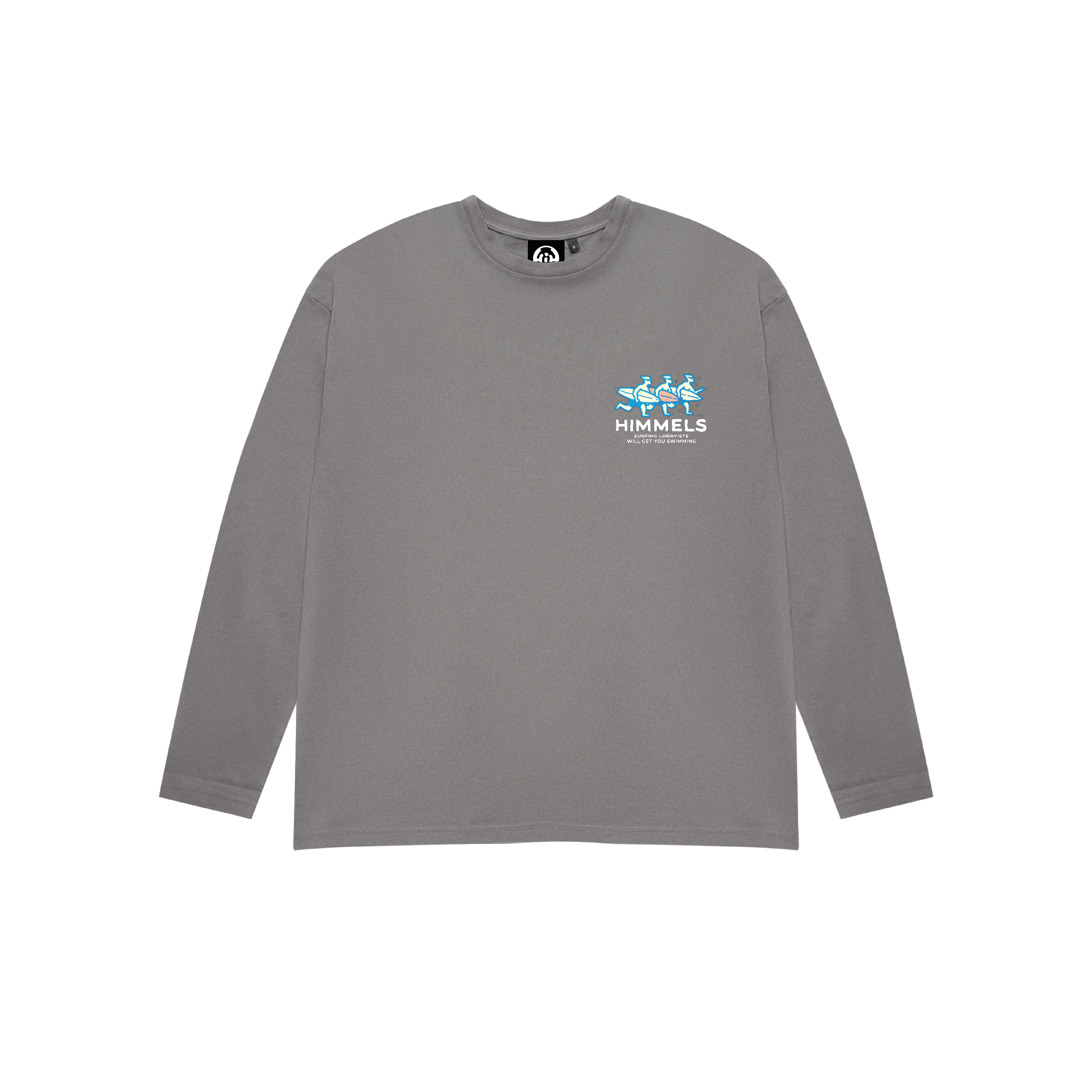 SURF LOBBY LONG SLEEVE T-SHIRT CHARCOAL