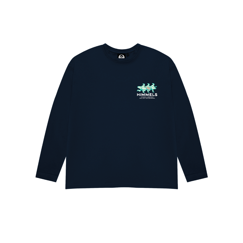 NAVY LONG SLEEVE SURF LOBBY T-SHIRT